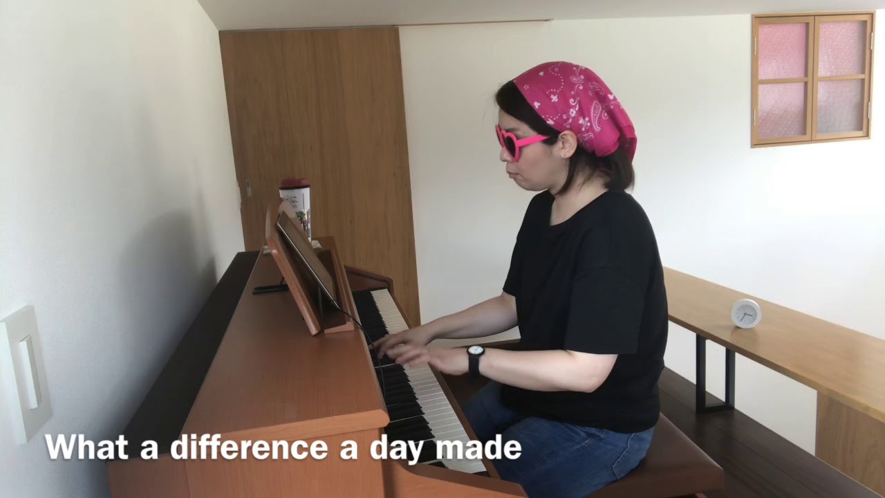 [弾いてみた]ジャズピアノ What a difference a day made