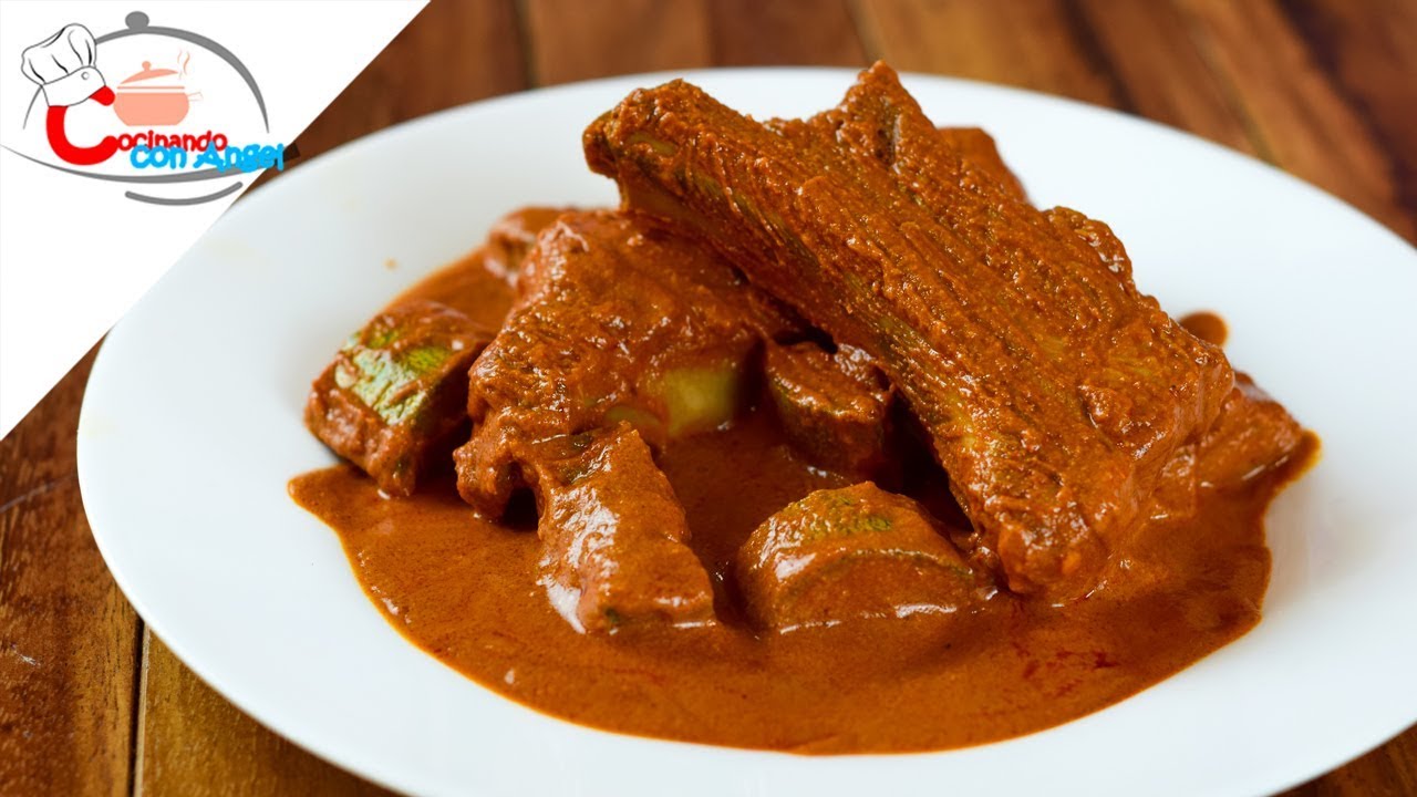 Costillas de Cerdo en Pipian Rojo