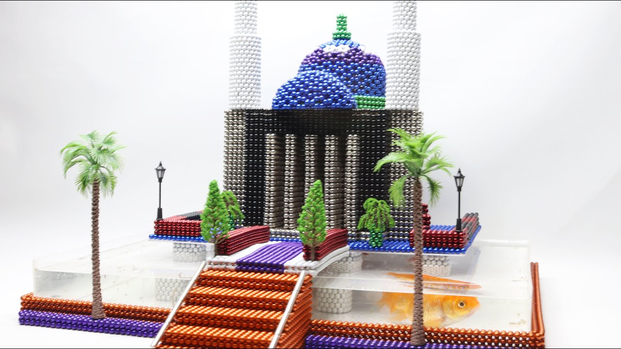 Ide Kreatif - Membuat Aquarium Masjid Terapung dari Bola Magnet