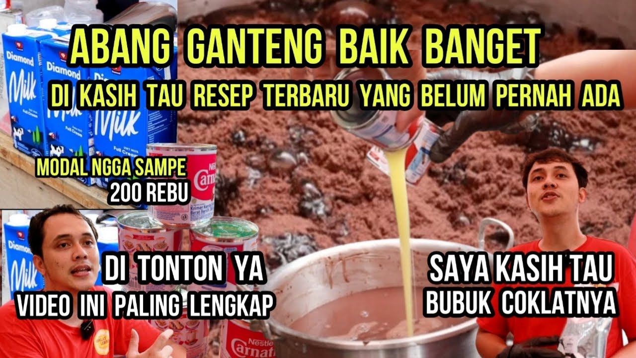 PAKE BUBUK ES COKLAT INI AUTO ENAK ‼️MAS GANTENG BERBAGI RESEP TAKARAN YANG PAS ‼️