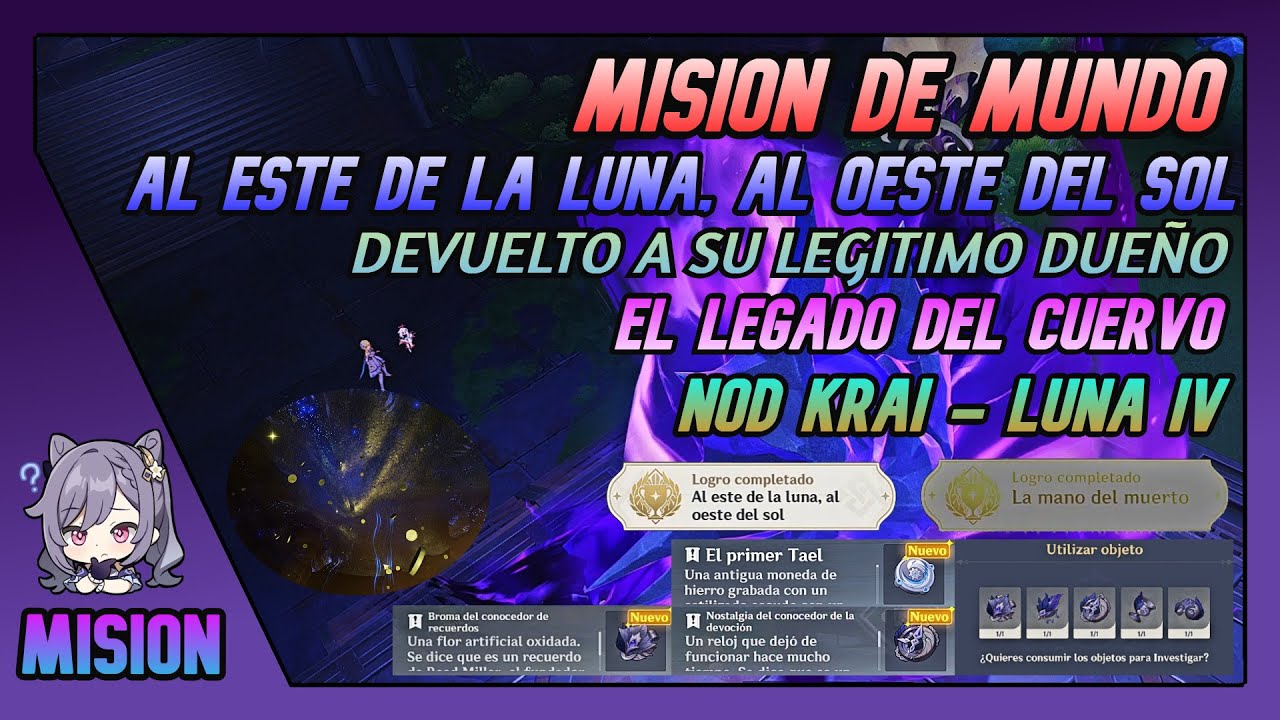 MISIÓN DE MUNDO | Devuelto A Su Legitimo Dueño | El Legado Del Cuervo | Luna IV | Genshin Impact