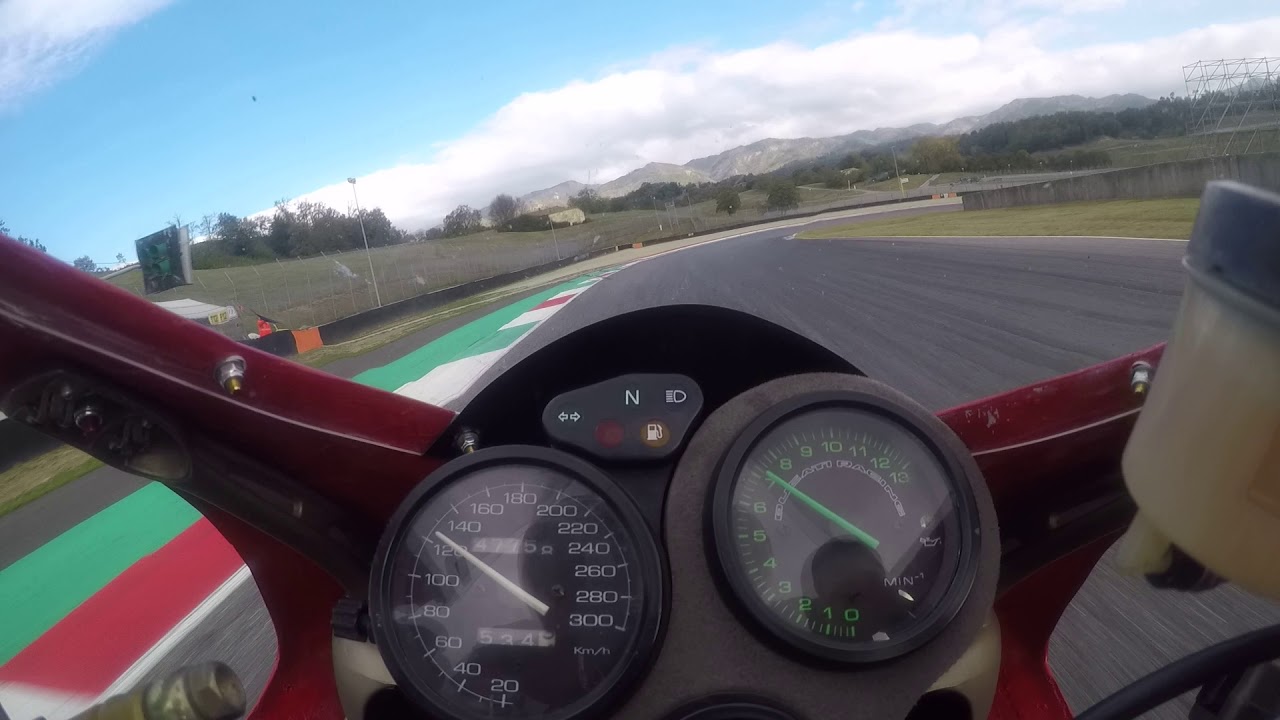 Ducati 916 on board Mugello