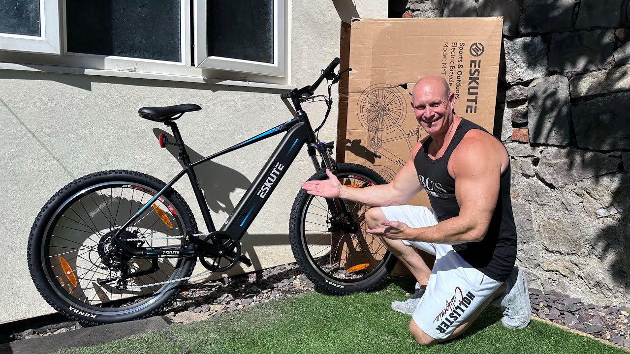 Eskute Netuno Plus e-bike unboxing,setup & test ride. Decent BUDGET E-Mountain bike?