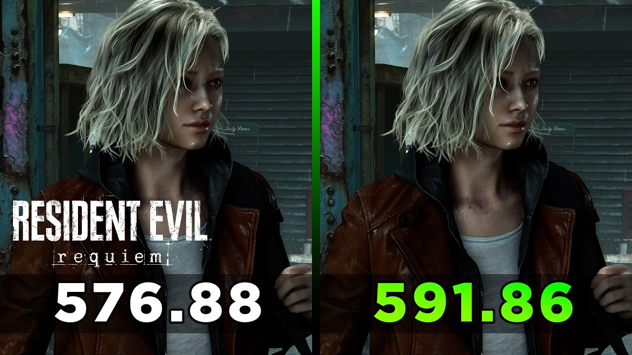 Resident Evil Requiem tested on Old Nvidia Driver - RTX 4070 Ti SUPER
