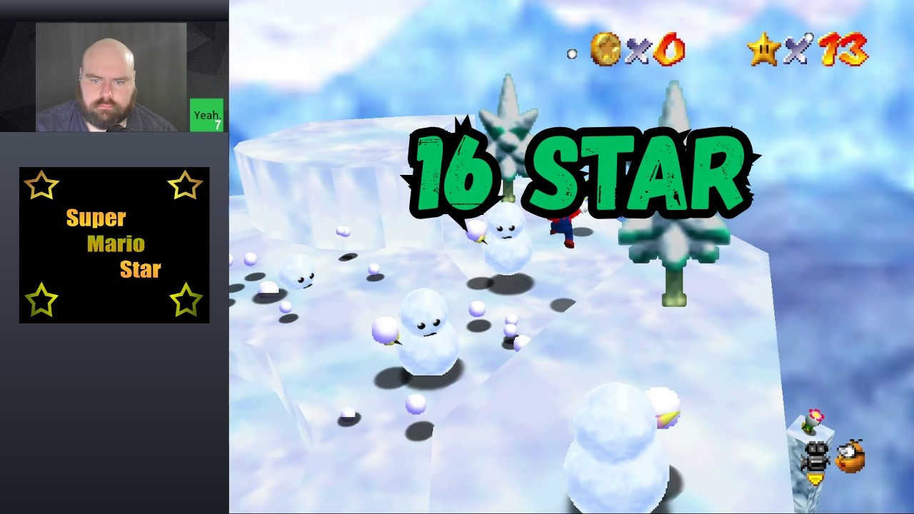 [WR] 16 Star in 11:43 - Super Mario Star