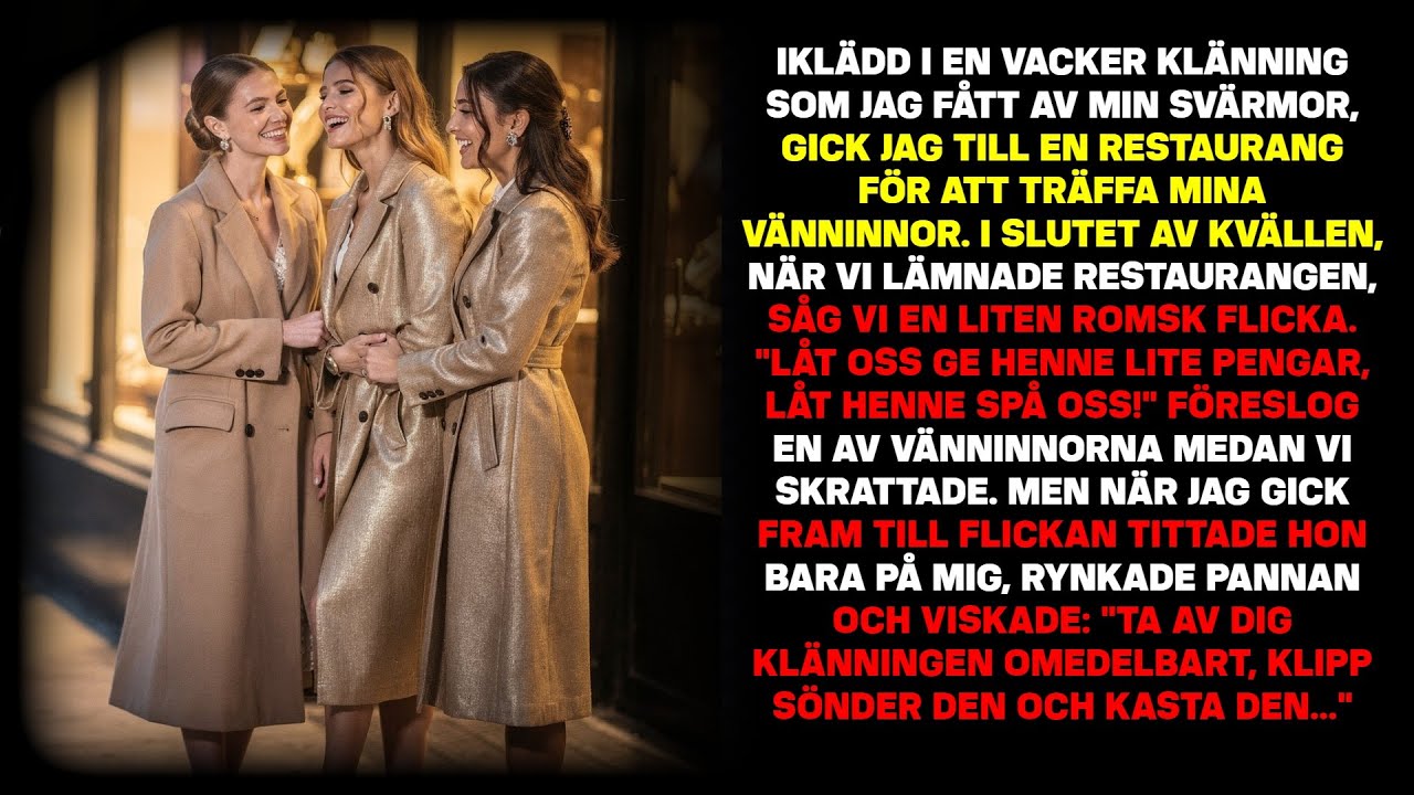 Jag tog på mig svärmors klänning och gick till restaurangen. Kvällen tog en mycket märklig vändning