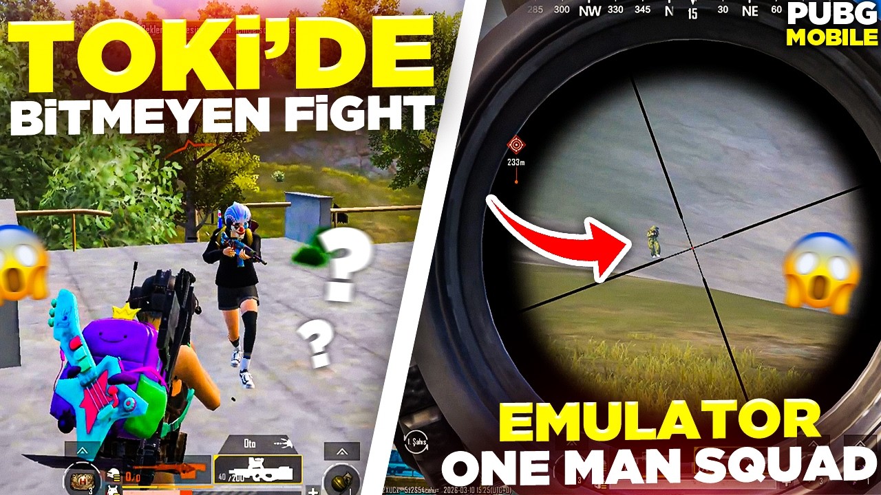 TOKİ'DE BİTMEYEN FİGHT ! EMULATOR ONE MAN SQUAD | PUBG MOBİLE