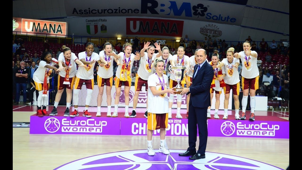 GALATASARAY EUROCUP WOMEN ŞAMPİYONU! Venezia 72 - 65 Galatasaray | Kupa Töreni  🇹🇷🇹🇷
