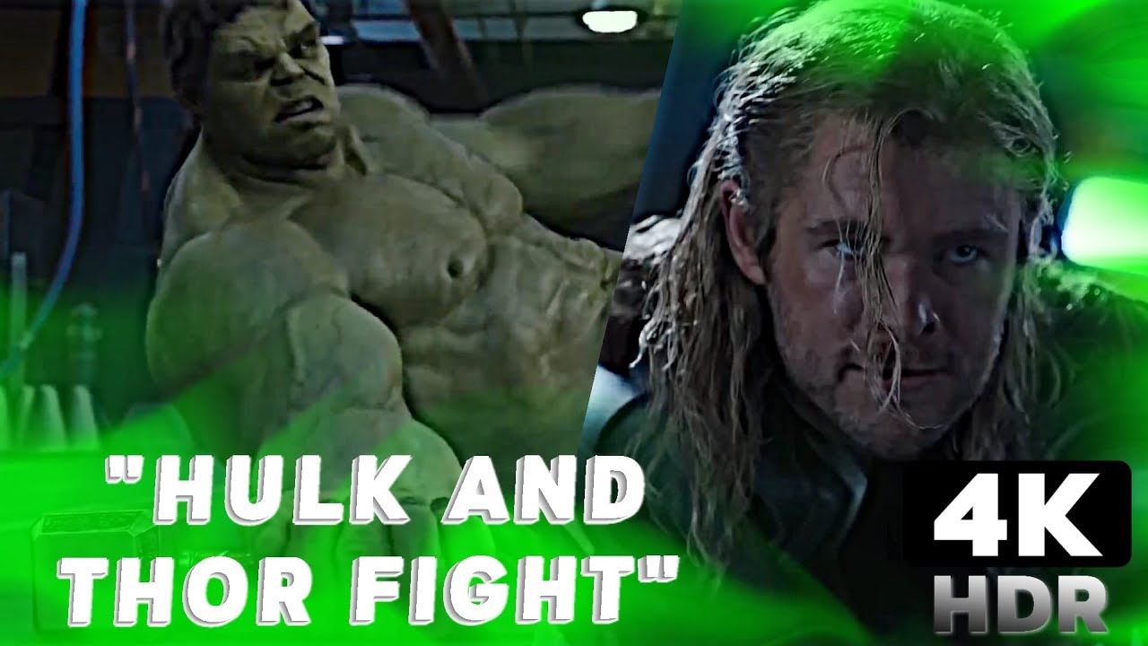 Hulk And Thor Fight | MARVEL SCENE [4K] #thor #hulk #marvel 