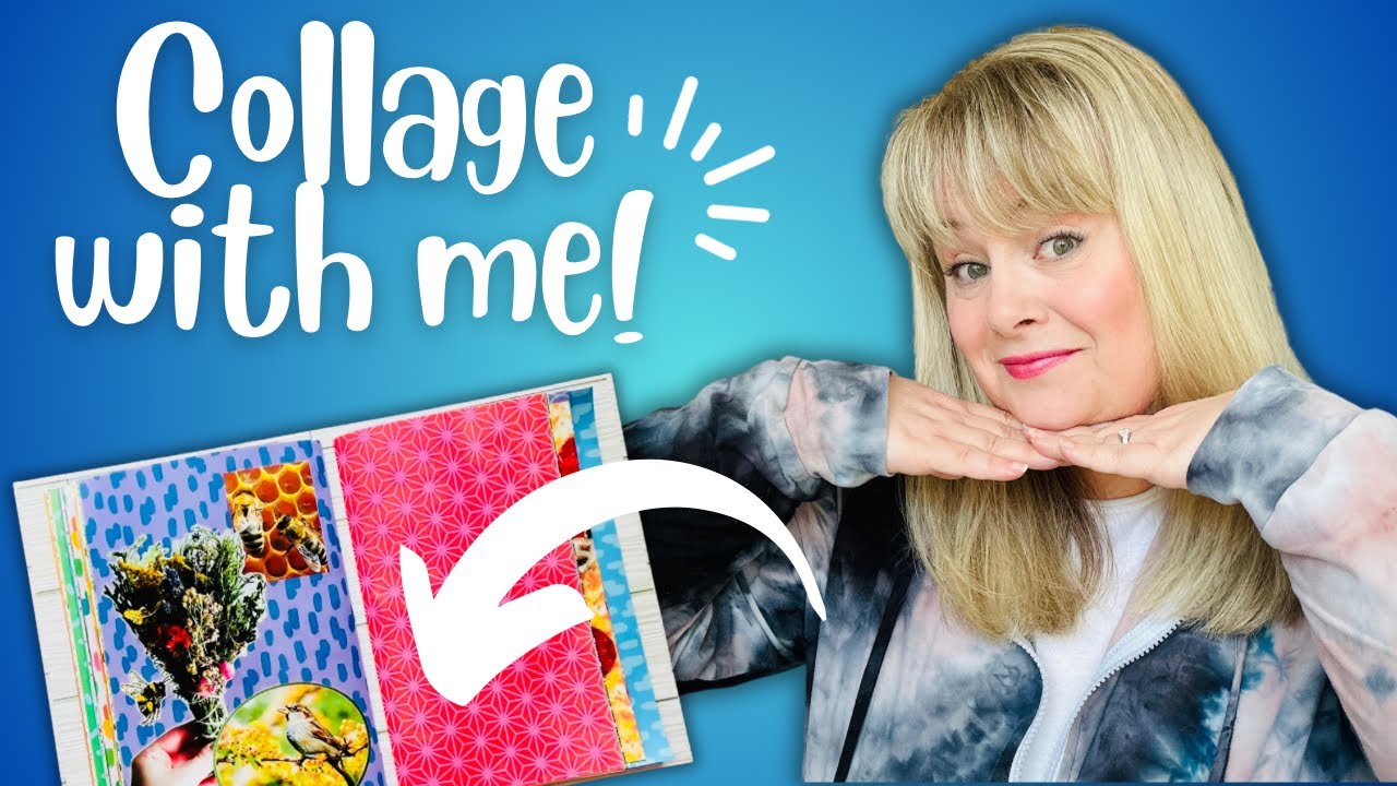 Colorful Collage Glue Book✂️