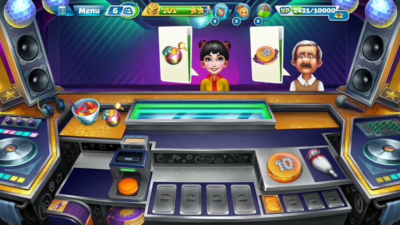 3 stars in level 1 | Cooking Fever's The party place 