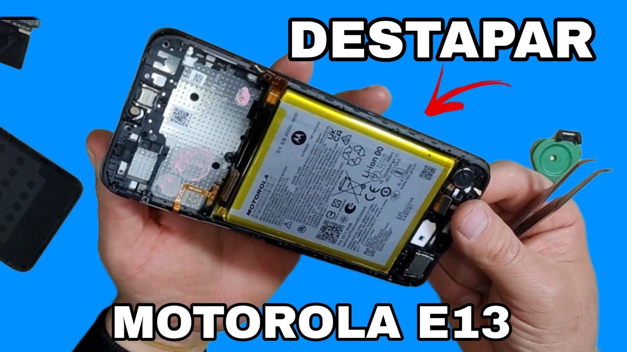 Cómo DESTAPAR un Motorola E13/Desarmar Moto E13/Abrir Motorola E13