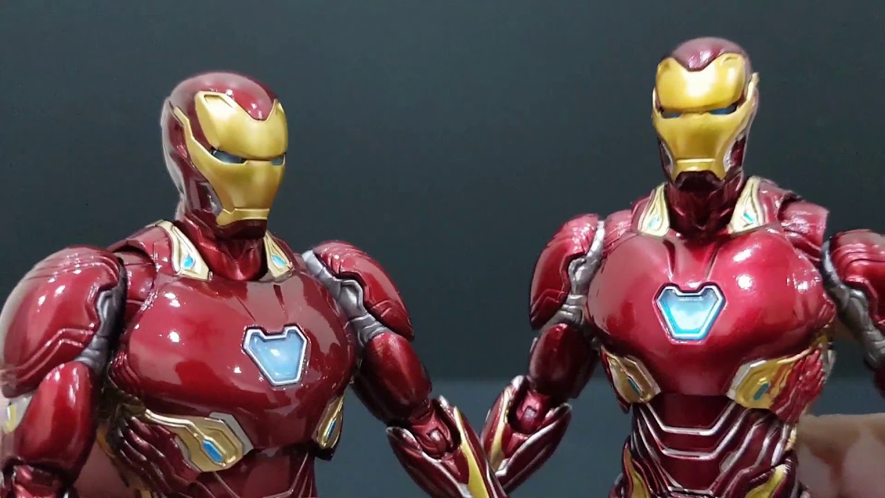 BOOTLEG/K.O SHF IRONMAN MK-50 QUICK REVIEW & COMPARISION WITH ORIGINAL FIGURE/二厂KO SHF钢铁侠MK50测评与原版比较