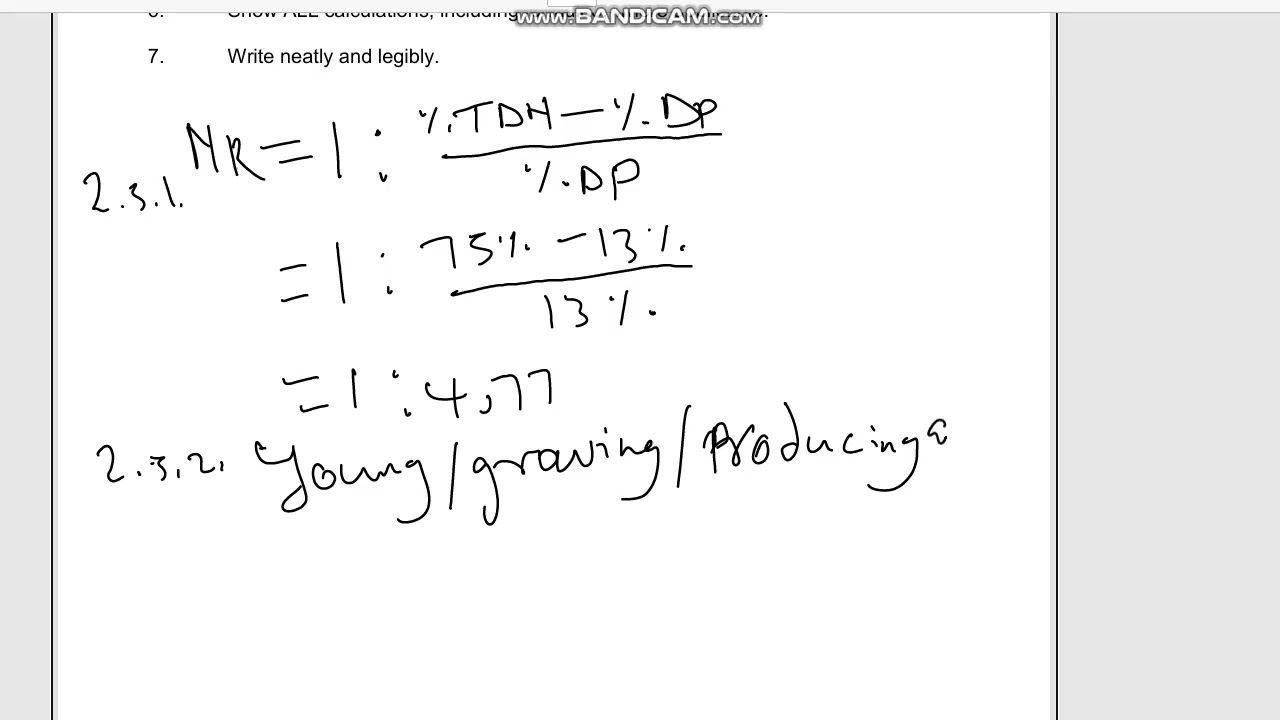 NUTRITIVE RATIO