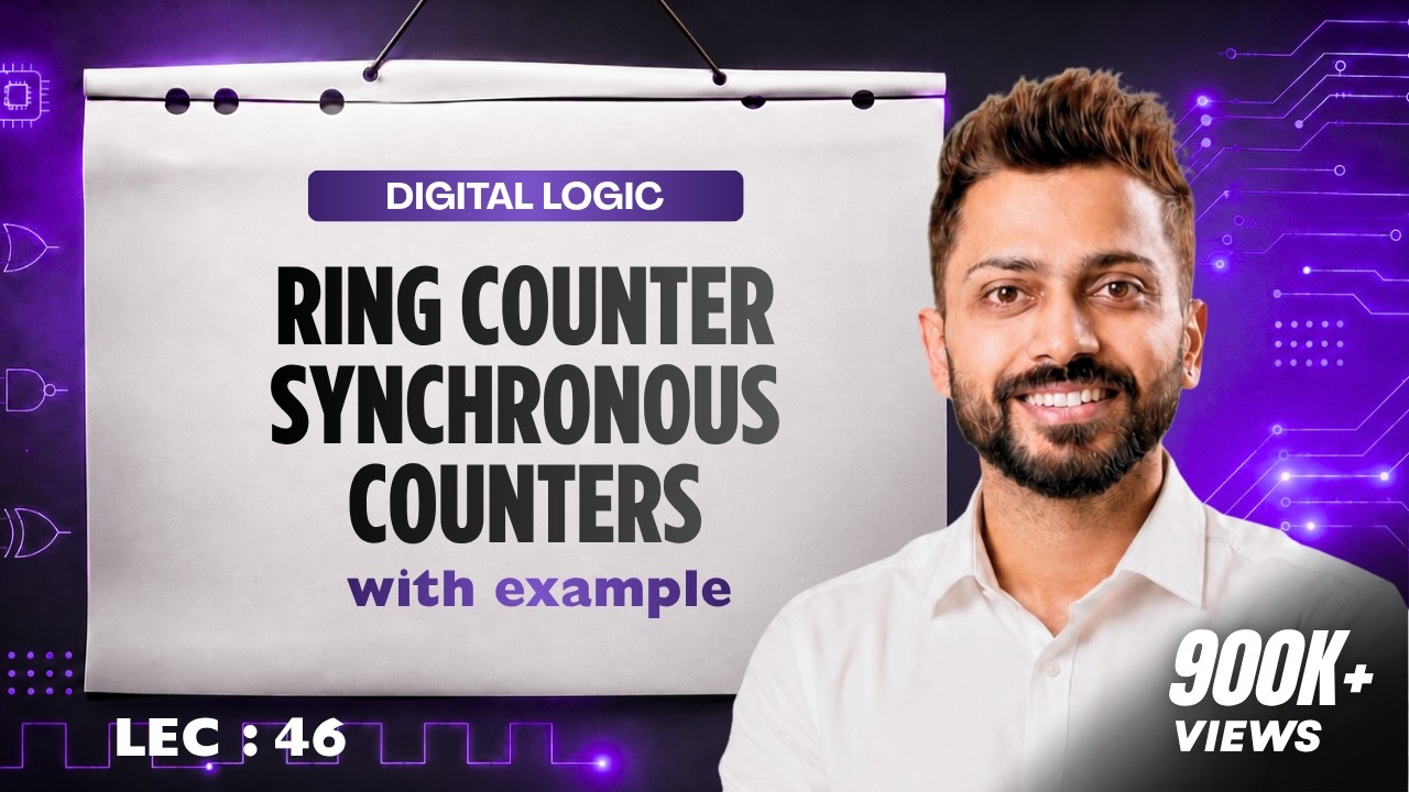 Lec -46: Ring Counter | Synchronous Counters | Digital Electronics