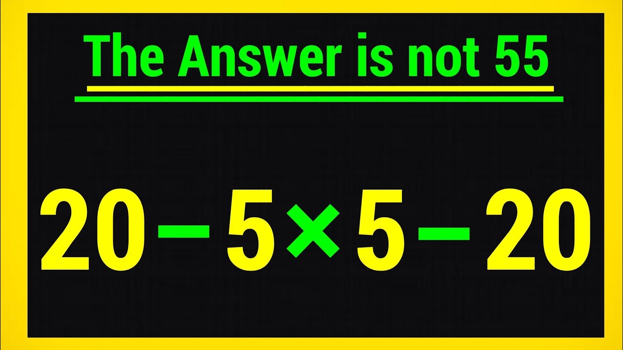 Only 5% Can Solve This Math problem! 