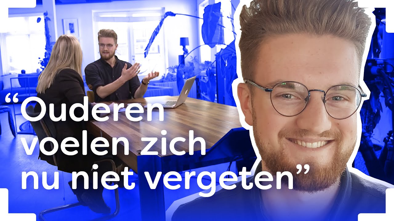 Student geeft online colleges aan eenzame ouderen | Mijn Corona Missie | Brandpunt+