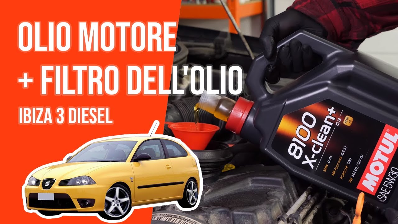 Cambio olio motore e filtro dell'olio IBIZA 3 1.4 TDI 🛢