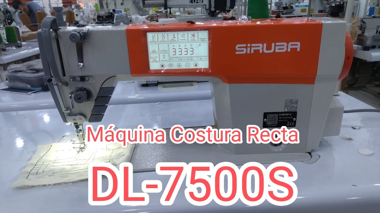 DL7500S recta SIRUBA. ¡cómo *programar* las puntadas! uso básico del panel.