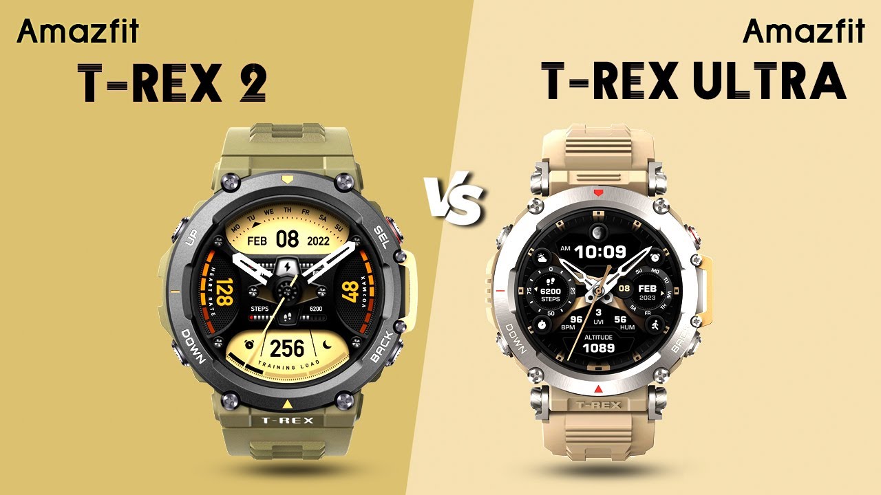 Amazfit T Rex Ultra Vs Amazfit T Rex 2