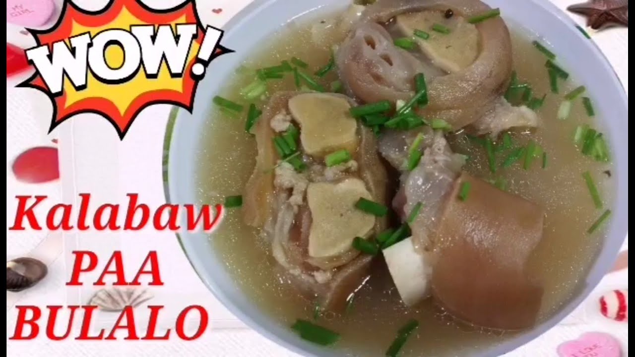 BULALO PAA NG KALABAW/MASARAP NA PULUTAN