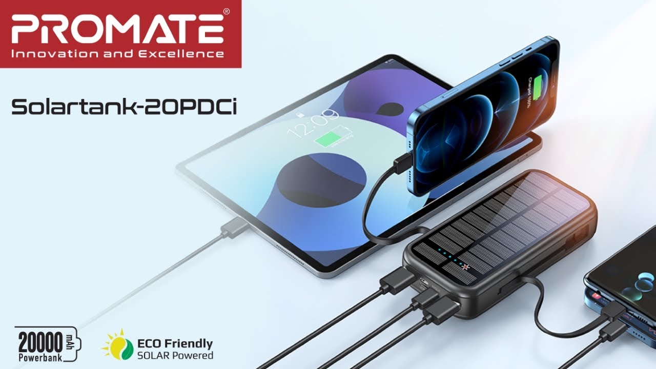 Keep all your devices charged on the go with the highly versatile & power packed powerbank | PROMATE