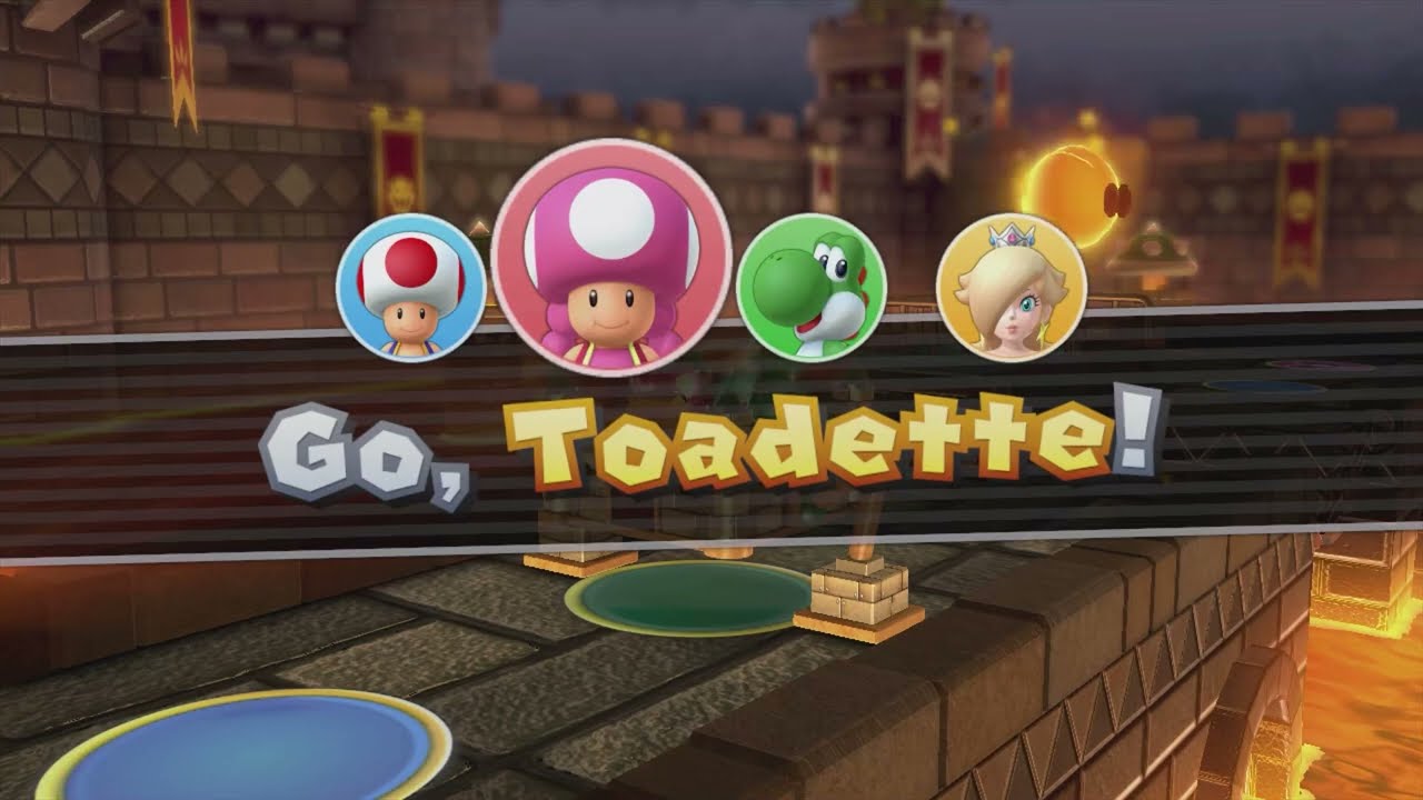 Mario Party 10 (Chaos Castle) #224 Bowser vs Toad - Rosalina - Yoshi - Toadette (Player 1)