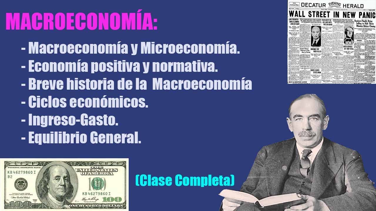 CONCEPTOS BÁSICOS Y BREVE HISTORIA DE LA MACROECONOMÍA