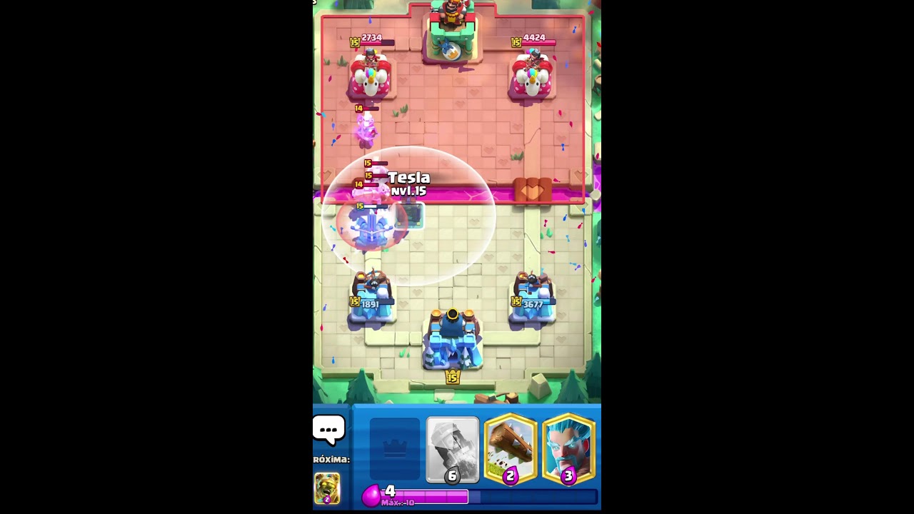 Jogando Clash ao vivo