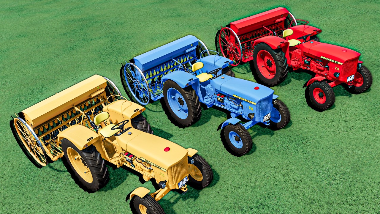 RANDOM WORK with RANDOM TRACTORS COLORS MAPS ! FS22