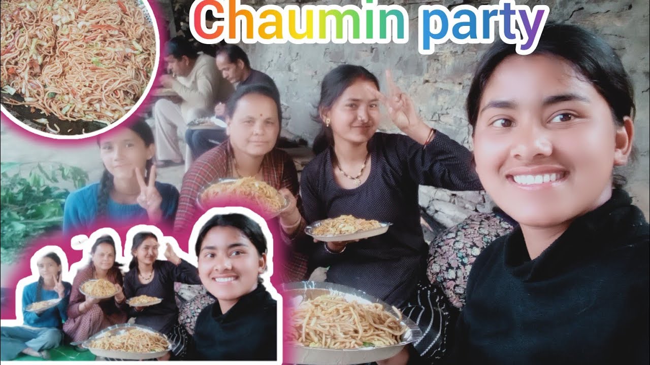 Aaj ki chaumin party 🎉🥳