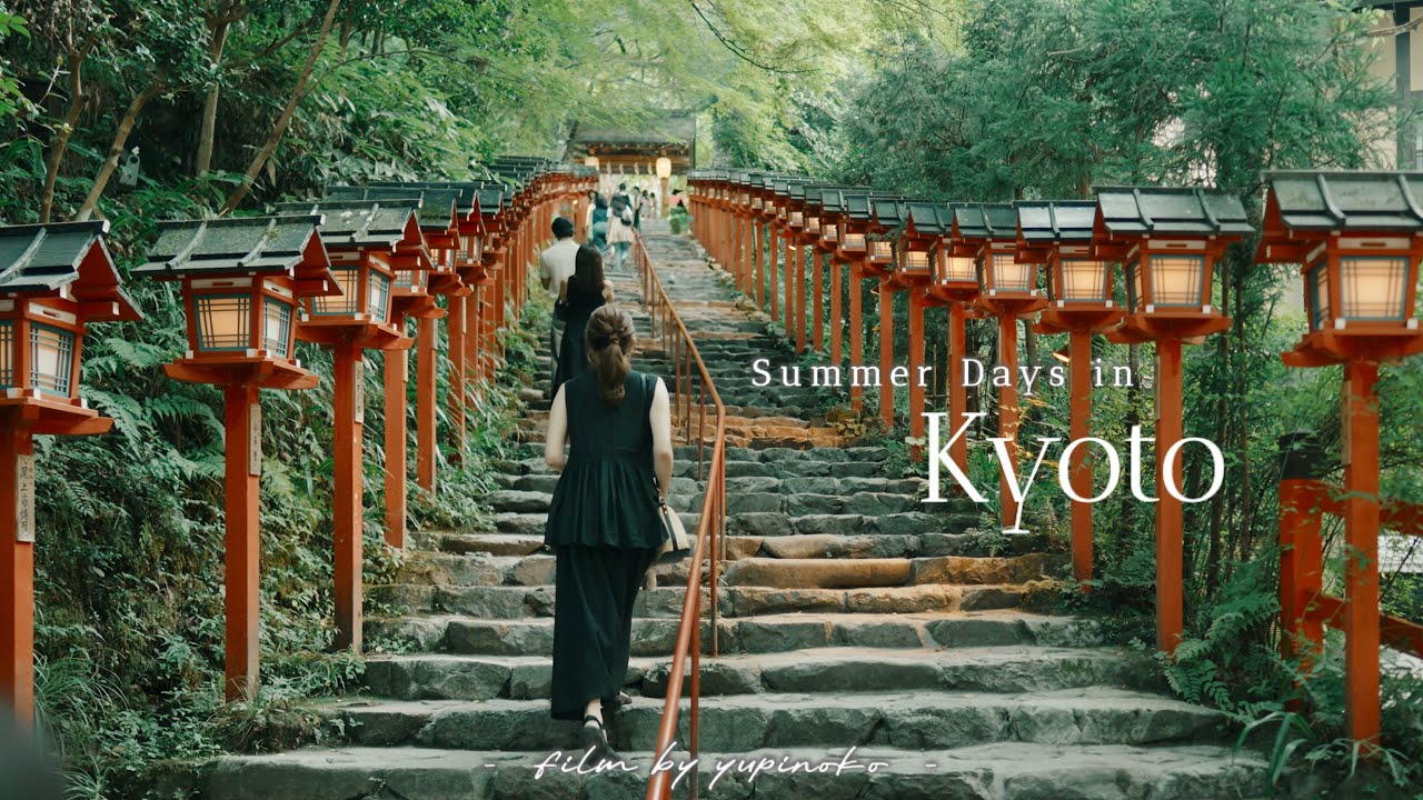 [Kyoto VLOG] Лето в Киото: колокольчики ветра, ужин на берегу реки и ночи фонарей
