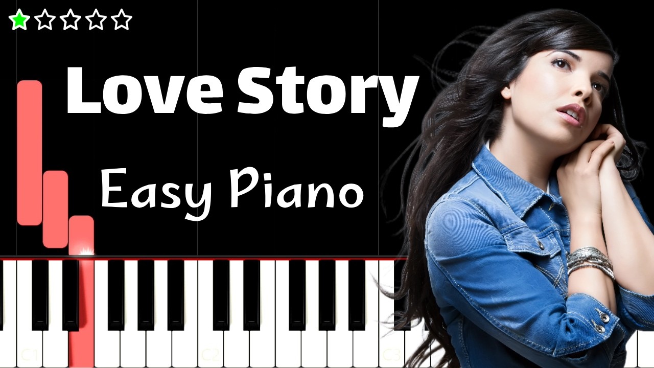 Indila - Love Story | EASY Piano Tutorial