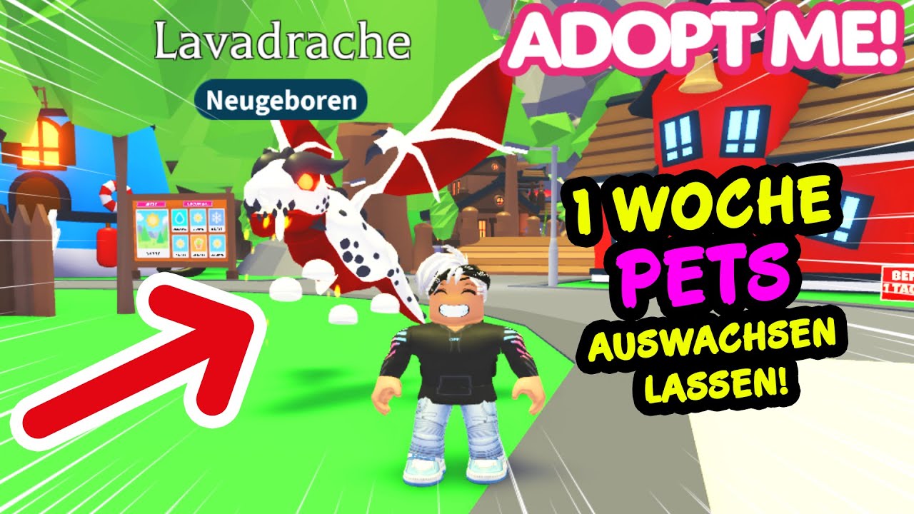 Ich habe 1 GANZE WOCHE ADOPT ME GESPIELT & geprüft wie viele PETS ich auswachsen lassen kann...