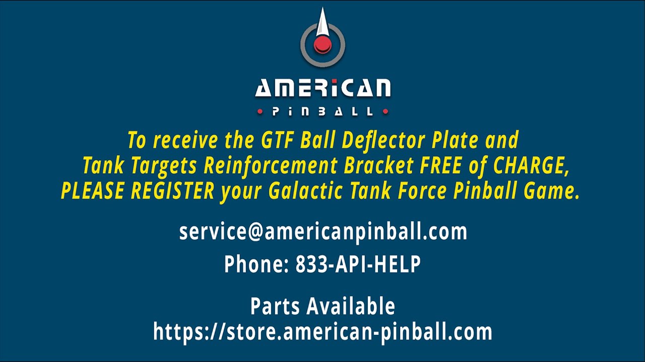 GTF Ball Deflector and Tank Targets Reinforcement Bracket Installation