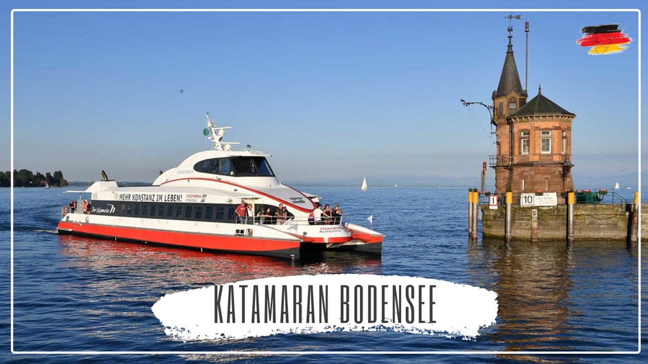 Bodensee Schifffahrt mit dem Katamaran von Konstanz nach Friedrichshafen