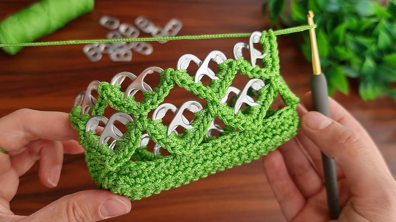 Wow Great İdea! Transforming Coke Can Opening Rings into Eye-Catching Crocheted Models