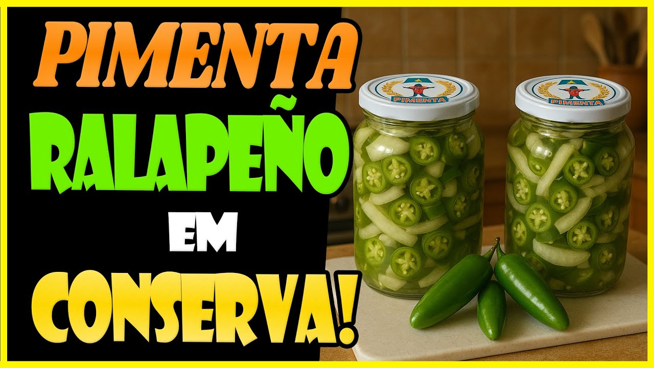 Como fazer conserva de Pimenta Jalapeño: Receita Fácil, simples e Deliciosa!🌶️😋