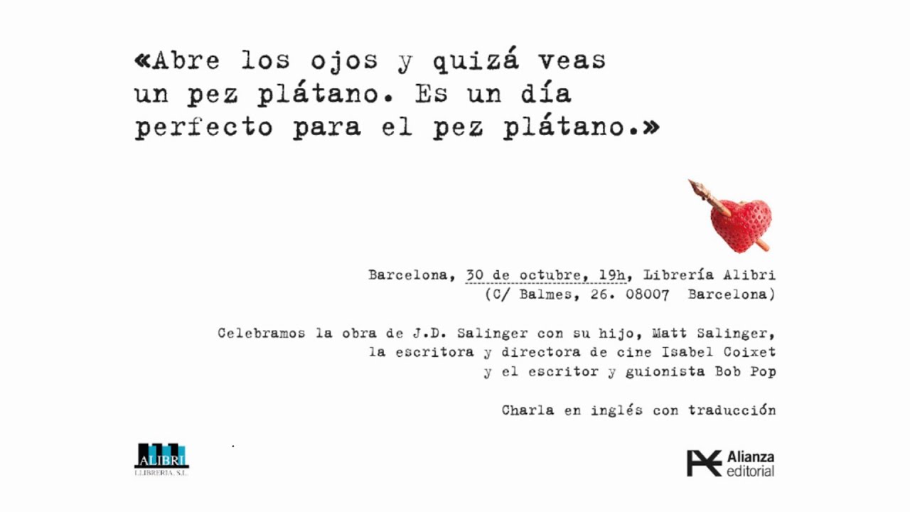 Celebramos la obra de J.D. Salinger con su hijo, Matt Salinger |  con Isabel Coixet   y Bobpop
