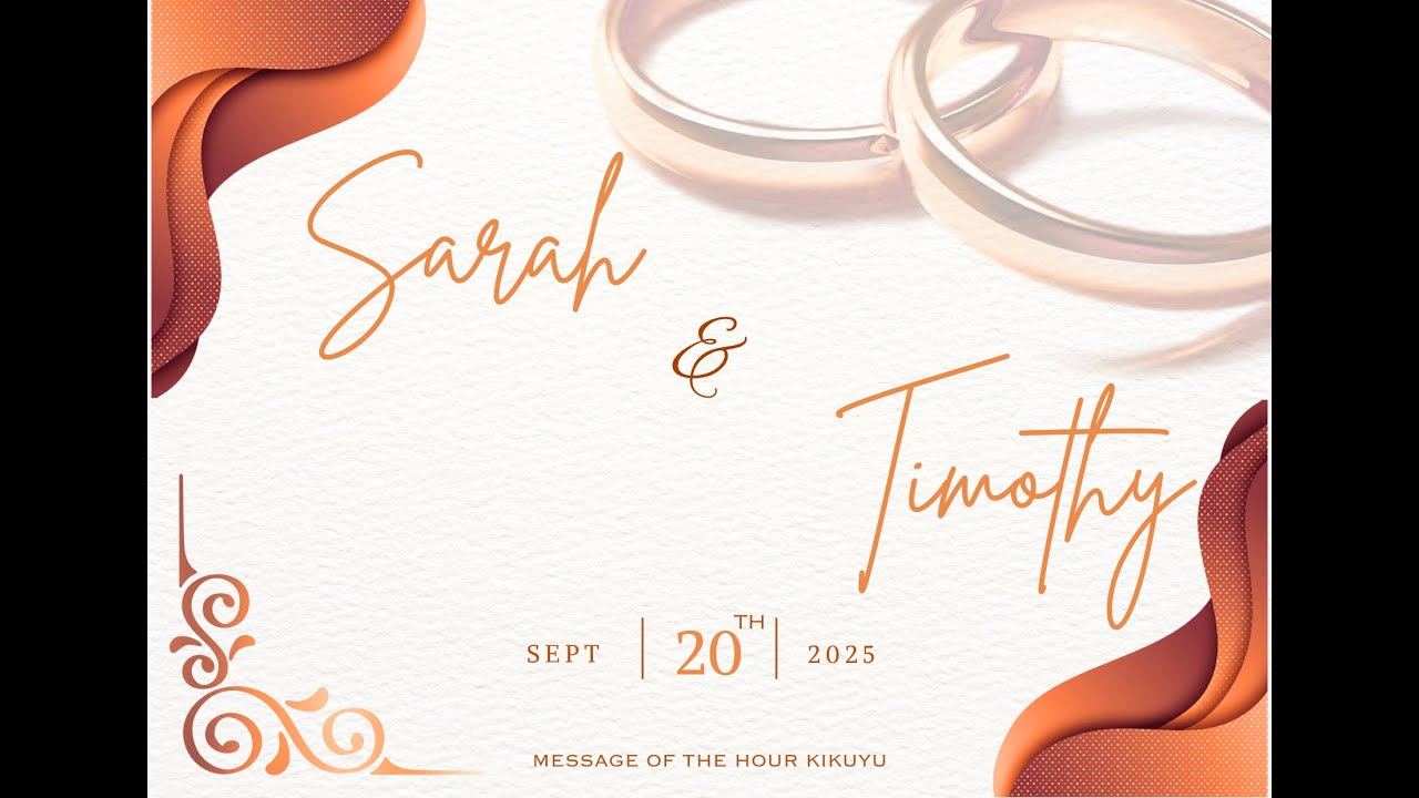 Sarah weds Timothy  |  20th September 2025