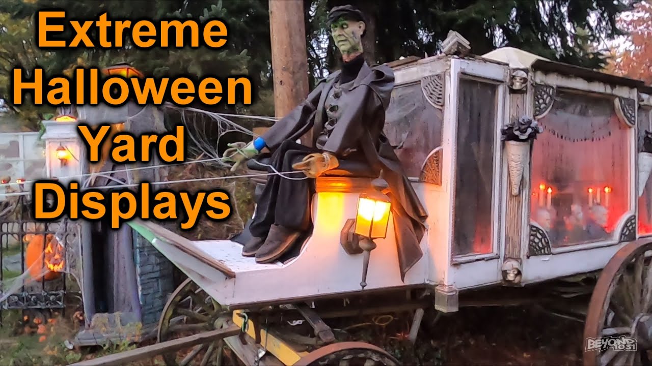 Extreme Halloween Yard Displays! [Day 4016 - 10.29.21] Decorating Haunted