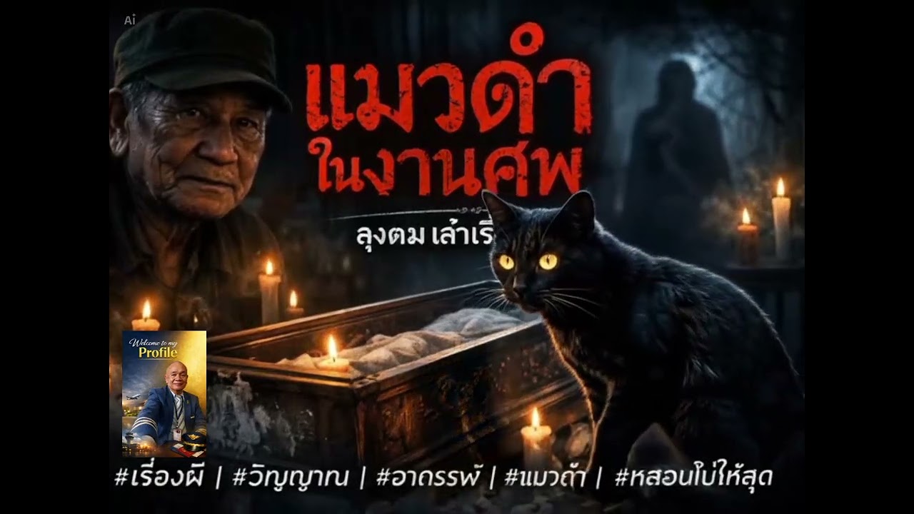 #แมวดำในงานศพ#ลุงดมเล่าเรื่องผี
