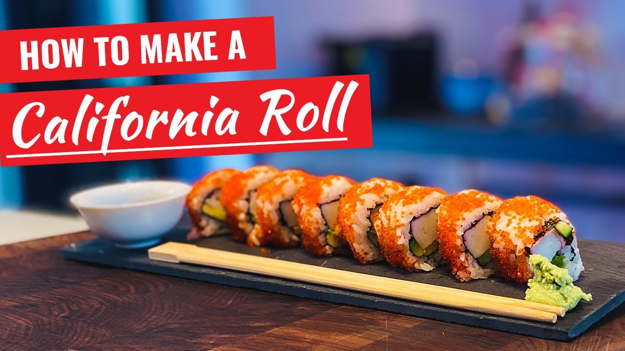 How to make a CALIFORNIA ROLL? (5 minutes recipe)