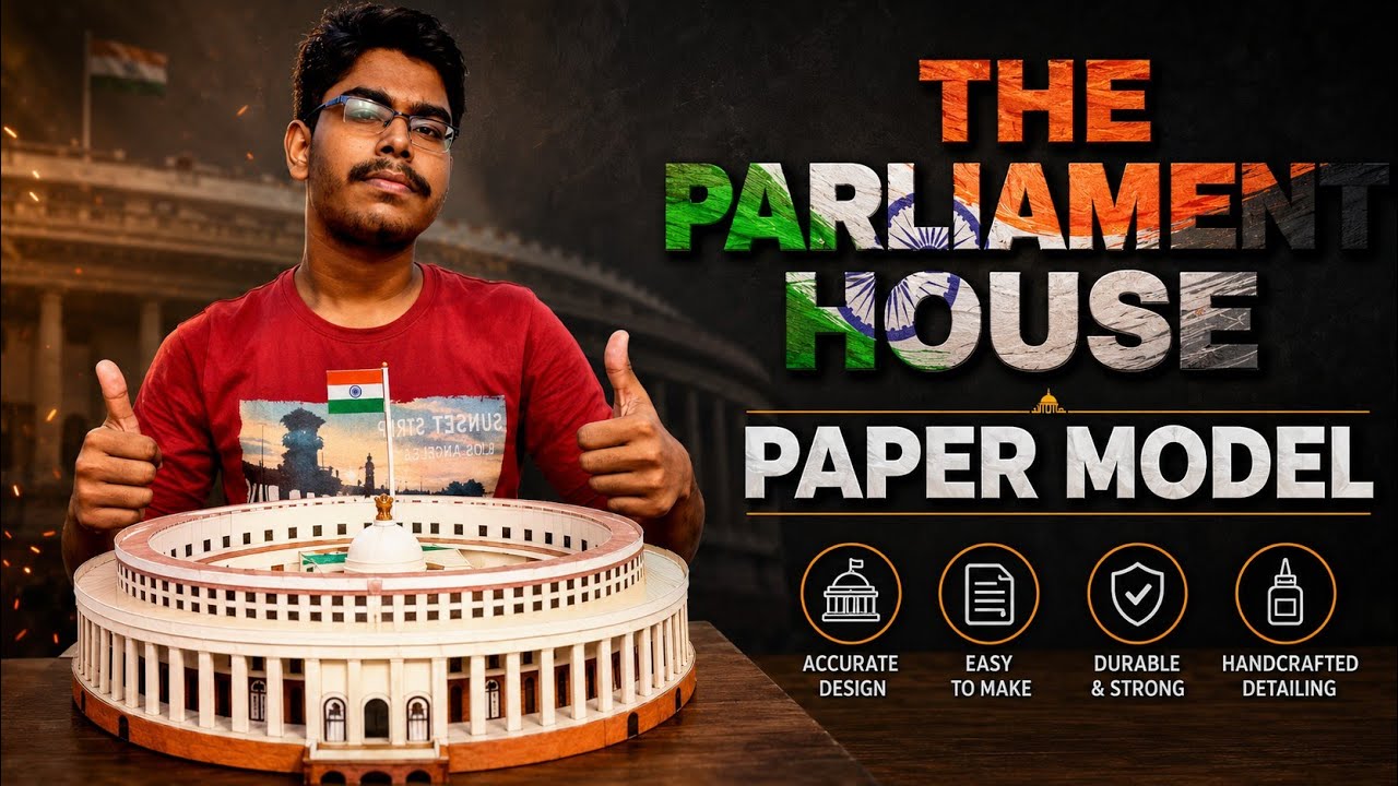 INDIAN PARLIAMENT HOUSE 1:37 Scale Model | Preview 9 | SB CREATICAL PRO