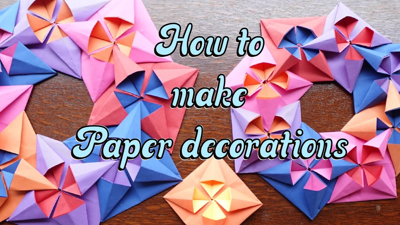 How to make a paper wreath #papercraft #craftideas #paperdiy #origami #crafts #handmade #homecrafts 