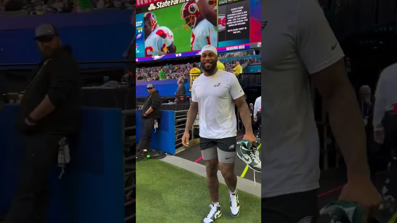 Haason Reddick is just happy to be here 😆 #shorts #superbowl