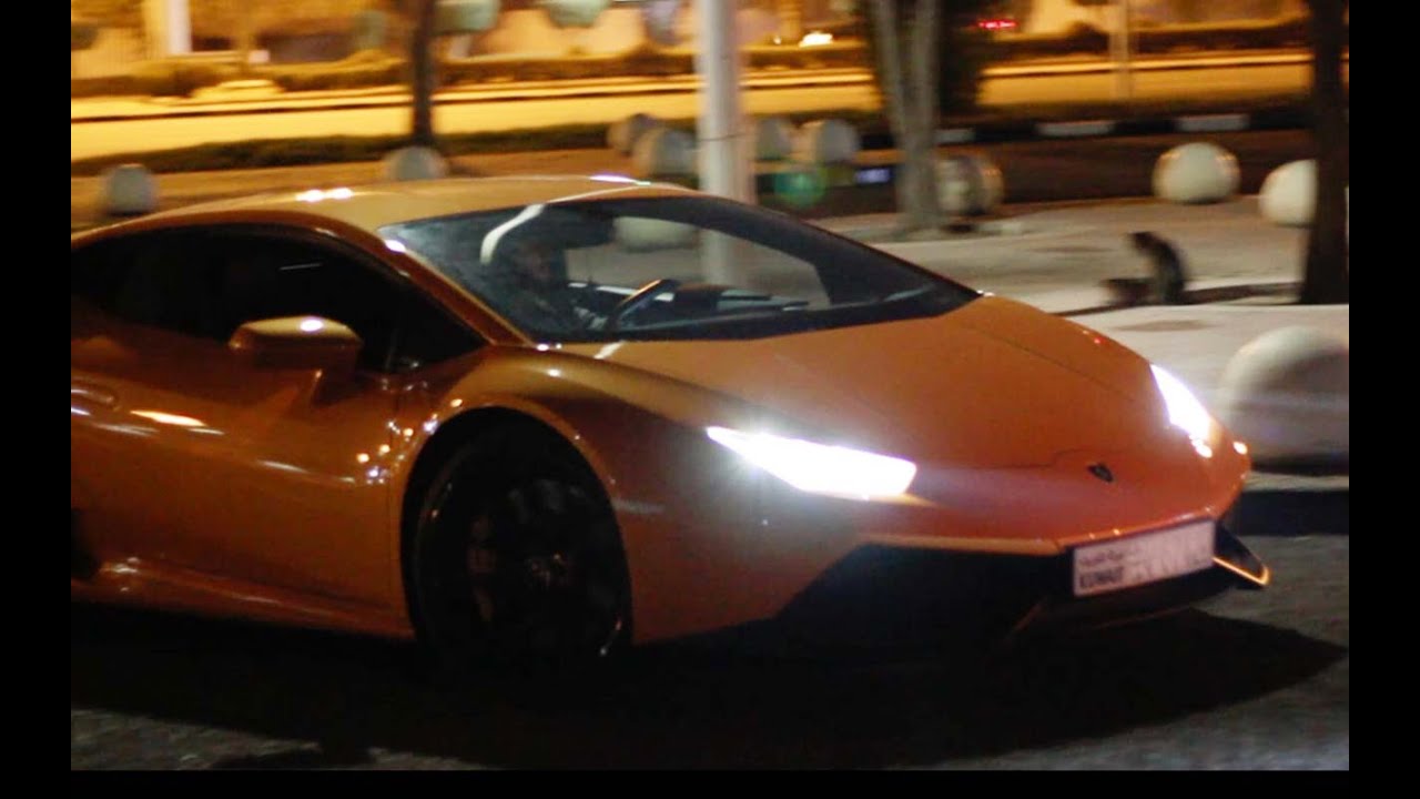 A yellow Lamborghini on the go....only in kuwait  #Lamborghini
