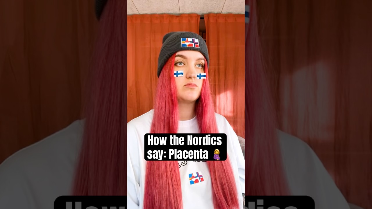 How the Nordic countries say Placenta 🤰 #denmark #sweden #norway #iceland #finland #language