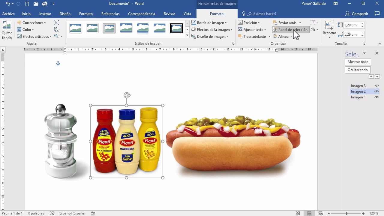 Cómo agrupar y desagrupar imágenes en Word