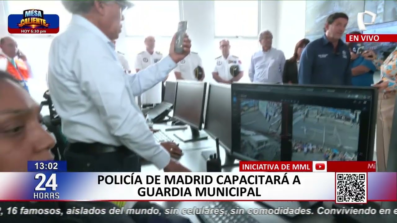 24 Horas VIVO: Policía de Madrid capacitará a Guardia Municipal de Lima